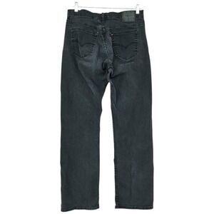 Vtg Levis 569 Loose Straight Jeans 36x36(34x34) Men Black Denim Faded Streetwear